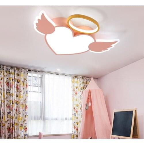Angell kids nordic childrens room bedroom decor led lamp lights for room dimmable ceiling light home decoration lamparas