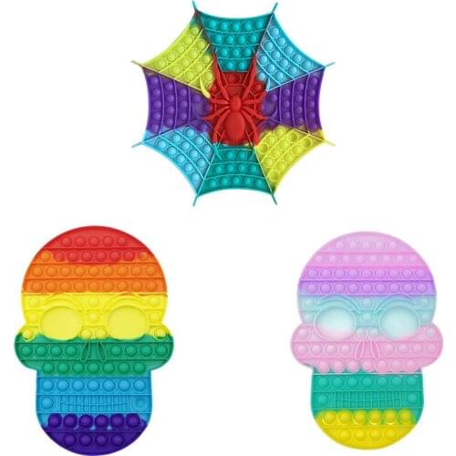 Stress Relieve Toys Play Game Push Bubble Fidget Sensory Toy Funny Adult Kids Toys Silicone Autism Special Needs Relieve Toys