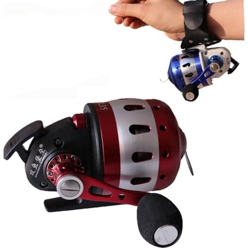 Fishing Reels Speed Ratio 3.6:1 for Slingshot Shooting Fish Closed Metal Coil Wheel BL35 Fishing Wheel Outdoor Hunting