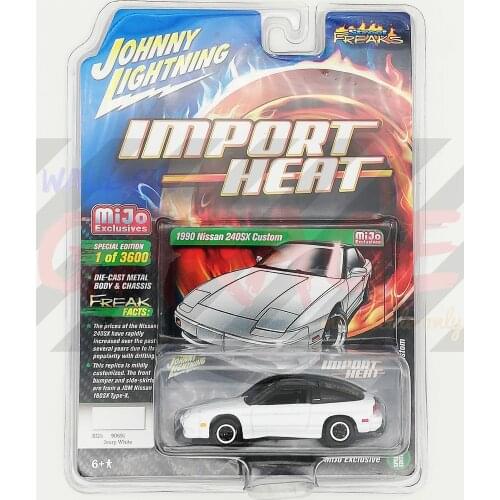 Johnny Lightning 1/64 1990 Nissan 240SX Custom Diecast Collection of Simulation Alloy Car Model Children Toys