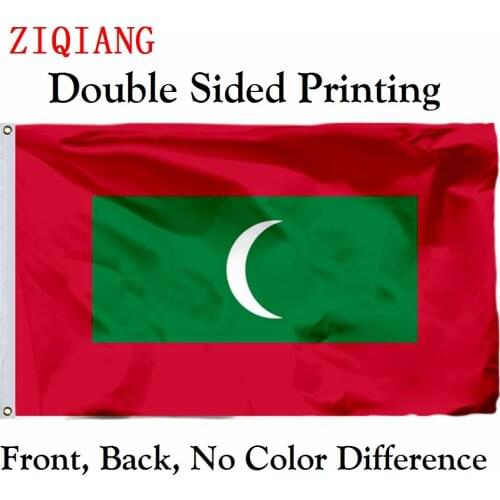 Maldives National Flag 3x5ft Polyester Flying Size 90x150cm Custom High Quality Double Sided Printing Banner
