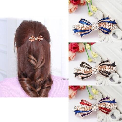 Fashion Women Headwear Creative Diamond Hair Clips Bands Hair Accessories Hairpin Butterfly Barrette Headband Crystal For Ladies