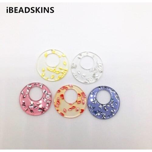 New arrival! 32mm100pcs/lot clear acrylic round-shape charms for stud earrings/earrings accessories/Earring parts DIY