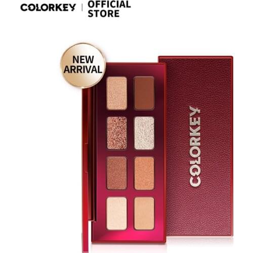 COLORKEY City 8 Colors Eyeshadow Eye Glitter Palette Matte Shimmer Highly Pigmented Waterproof Beauty Eye Makeup Shine Cosmetics