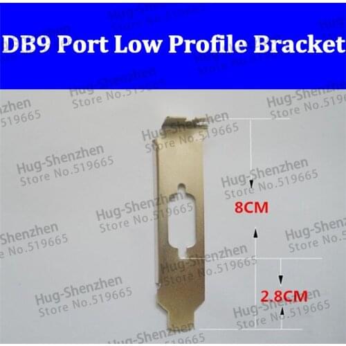 PCI PCI-E VGA DB9 Serial Com Port Low Profile Bracket for 2U DELL HP mini case 2pcs