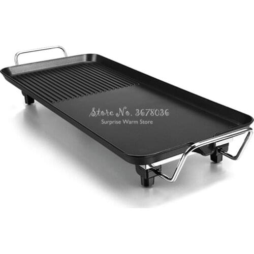 Portable Aluminum Electric Grills Indoor Korean Bbq Grill Ceramic Smokeless Non-stick Less Smoke Home Electric Barbeque Tools