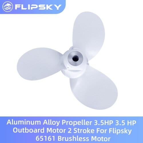 Aluminum Alloy Propeller 3.5HP 3.5 HP Outboard Motor 2 Stroke For Flipsky 65161 Brushless Motor
