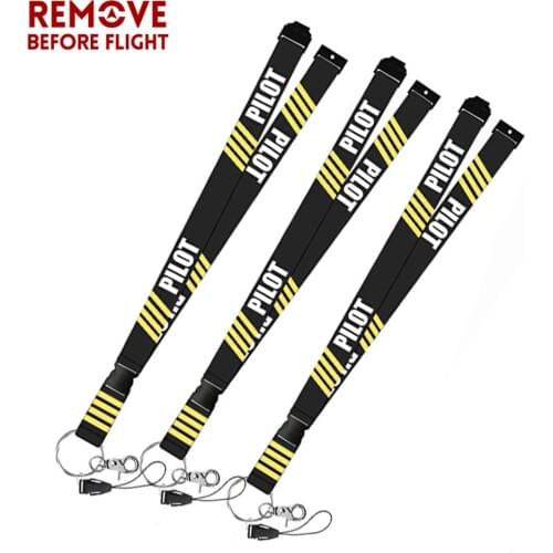 3 PCS/LOT Fashion Pilot Lanyards for Key Neck Strap For ID Card Badge Gym Floral Painting Lanyards for Crew and Staffs