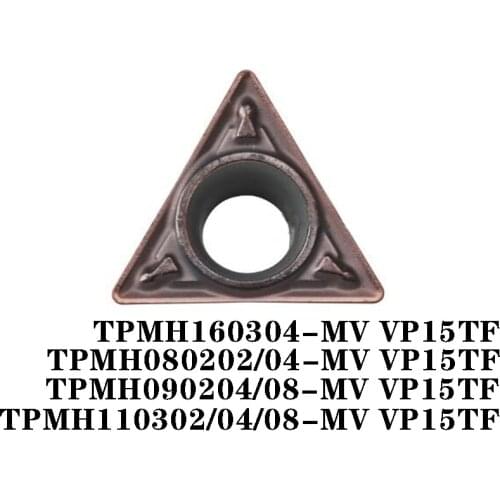 TPMH TPMH080202 MV VP15TF TPMH090204 TPMH110302 TPMH160304 100% Original CNC Carbide Lathe Insertion 10pcs Blade Insert