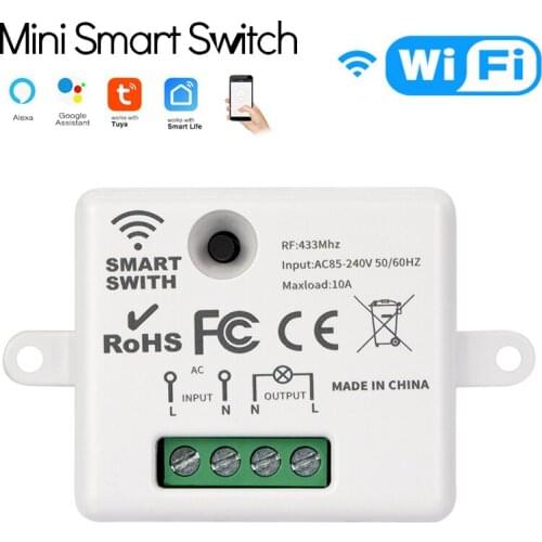 WiFi Mini Intelligent Switch Tuya Single Wire Mobile Phone Remote Controller RF / Rf433 + WiFi Smart Home Smart Life