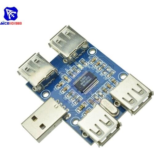DC 5 V USB Type-A Hub USB 2.0 Hub 4-Female Hub USB Expansion Board Module Connector for PC