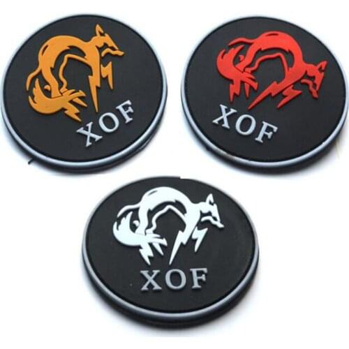 New XOF Special Forces 3D PVC Embroidery Patch Alloy Equipment Army Tactical Armband Badge Costume Backpack Hat Decoration