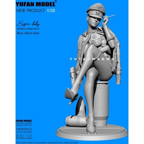 1/35 YUFAN Resin model kits figure beauty colorless and self-assembled YFWW-2098