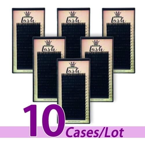 10case/lot Best c/d curl selling super fluffy faux mink individual eyelash wholesale vendor own brand false eyelashes extension
