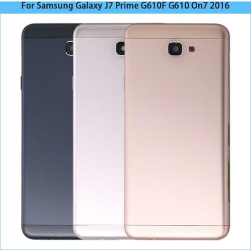 10Pcs Metal Housing Case For Samsung Galaxy J7 Prime G610F G610 On7 2016 Battery Cover Back Cover Door Rear Chassis Shell