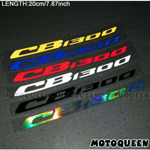 2PCS Motorcycle body Wheels Rims Fairing Helmet Tank Pad decoration logo Label reflective Stickers Decals For CB 1300 CB1300