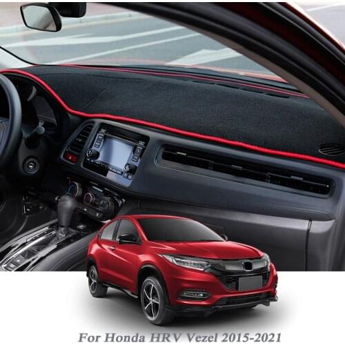 Car Styling Dashboard Protective Mat Shade Cushion Pad Rose Carpet For Honda HRV Vezel 2015-2021 LHD&RHD Interior Accessory