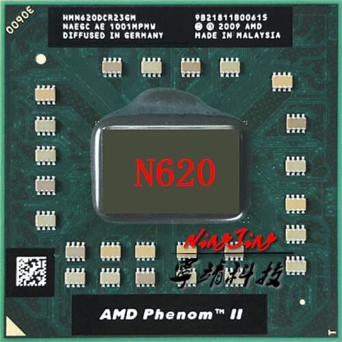 AMD Phenom II Dual-Core Mobile N620 2.8 GHz Dual-Core Dual-Thread CPU Processor HMN620DCR23GM Socket S1