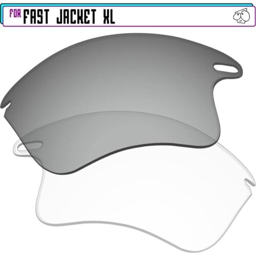 EZReplace Polarized Replacement Lenses for - Oakley Fast Jacket XL Sunglasses - Eclipse Photochromic