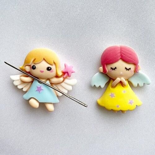 Lovely Angel Needle Minder Magnetic for Embroidery,Cute Needle Holder for Cross Stitch, Needlework