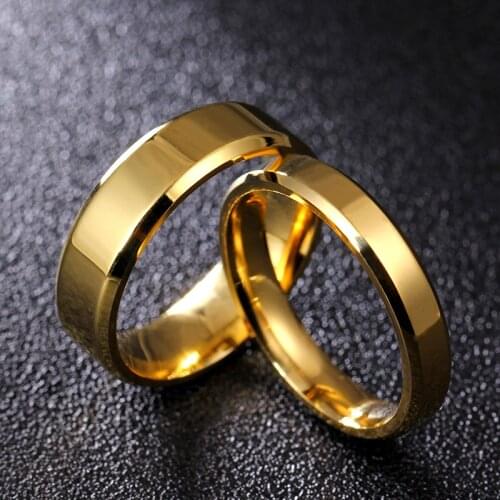 MOREDEAR 4mm 6mm 8mm Bright and Dull Polish Silver Color Titanium Ring For Men and Women Couple Ring