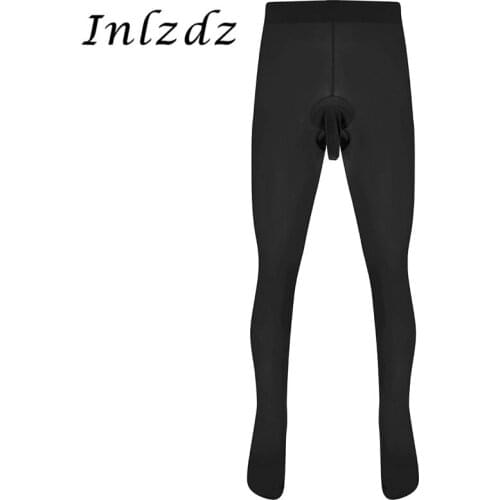 Mens Sexy Lingerie Pantyhose Skinny Stretchy Tights Hosiery Socks Pouch Seamless Underwear Exotic Apparel Pantyhose Stocking