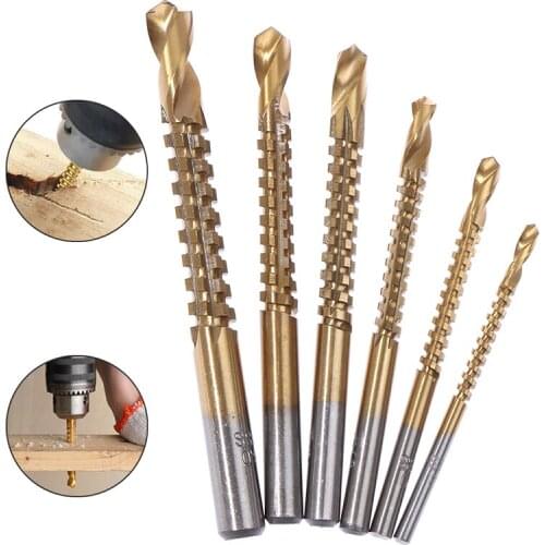 6pcs/set Cobalt Drill Bit Set Spiral Screw Metric Composite Tap Drill Bit Tap Twist drill bit set multi-function metal specia