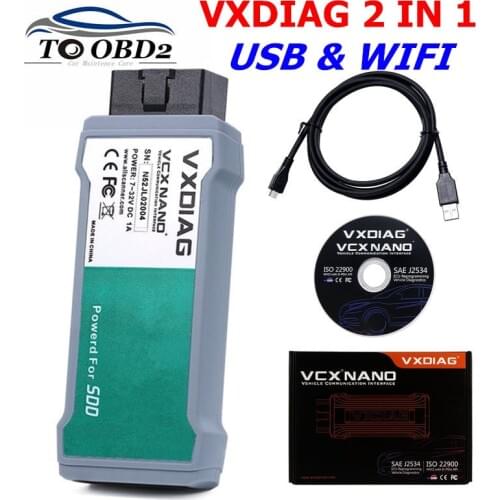 Allscanner VXDIAG NANO Diagnostic Tool for Land Rover/for Jaguar 2 in 1 USB & WIFI Software SDD V154 Offline Engineer Version