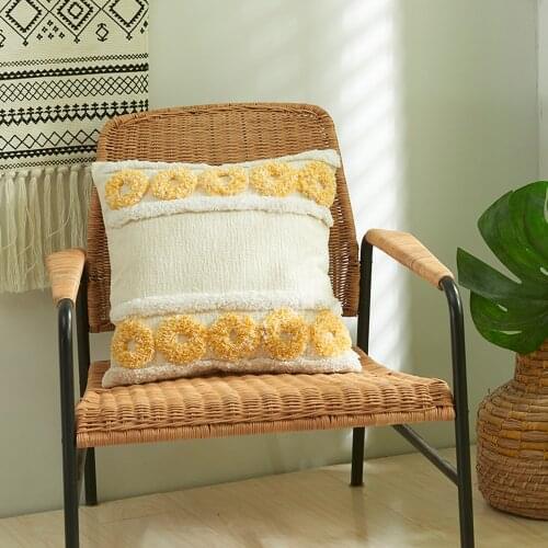 3D Decorative Cushion Cover Tassels Embroidered Pillow Case Home Decor Nordic Sofa Living Room Handmade Cotton Throw Pillows