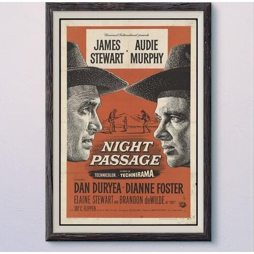 N226 NIGHT PASSAGE Vintage Classic Movie Wall Silk Cloth HD Poster Art Home Decoration Gift