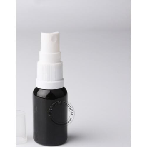 Wholesale 15ml Black Essential Oil Bottle,1/2 oz Glass Spray Bottles,15cc Small Glass Perfumes Atomizer, Empty Packaging 30pcs