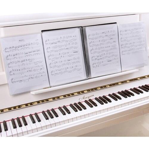 Music Book Instrument Storage Clip Folder Music Supplies Waterproof File A4 Music Score Paper Sheet Note Folder Holder