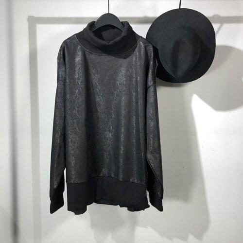 Owen seak Men Sweatshirts High Street Hip Hop Casual Punk Rock Pullover Hooded Sweatshirts Streetwear Spring Black Sweatshirts