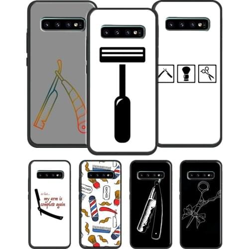 Barber Pole Scissor Comb Razor Case For Samsung Galaxy S21 Ultra Note 20 Note9 Note10 Plus S10e S8 S9 S10 Plus S20 FE