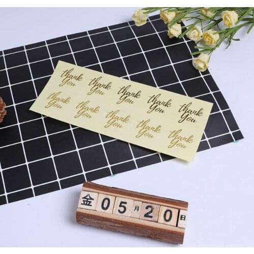 100Pcs/pack Transparent Love Thank You Sealing Stickers Baking Packages And Gift Box Using