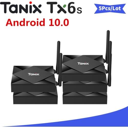 Tanix TX6S Smart Android 10 TV BOX 4GB 64GB Allwinner H616 8K 2.4G&5G WiFi 4K Media player Antenna BT4.0 Google paly Set top Box