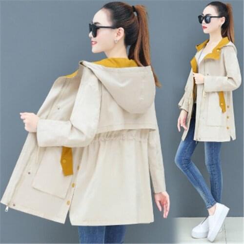 Женские тренчи с капюшоном YJ DANCER China At AliExpress
