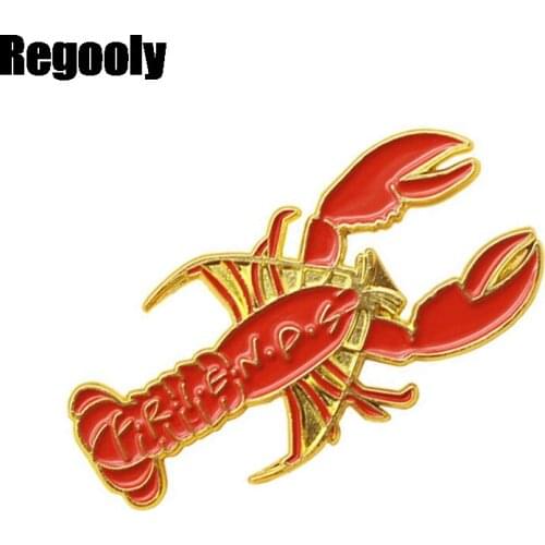 Friends tv show lobster vintage clothing Pins kids men women funny backpack clothes diy Enamel Brooches badge collar gifts