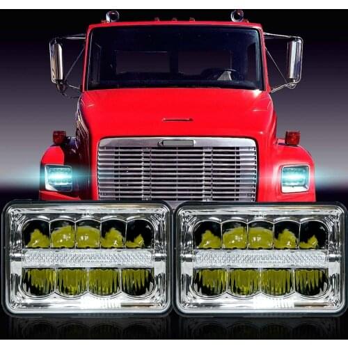 1pcs 4x6" LED Light Sealed Beam Headlamp Dot Motorycle Headlight for Suzuki DRZ Ford ATV Honda Chevrolet Kenworth T800 T400 T600