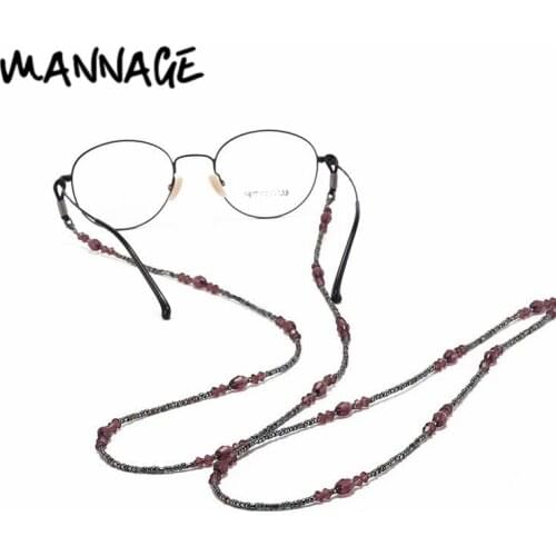 1pcs Sunglasses Chain Holder Girl Street Stylish Anti Slip Beads Eyewear Neck Cord Reading Glasses Accessories