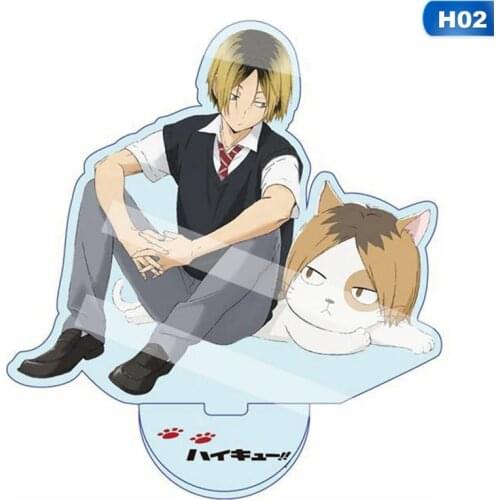 13cm Anime Haikyuu Figures Desk Plate Models Anime Acrylic Stand Model Toys Action Figures