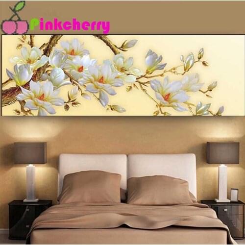 Large Size 5d DIY Diamond Painting Beautiful Orchid Flower full Square Round Drill Cross Stitch Diamond Embroidery k711