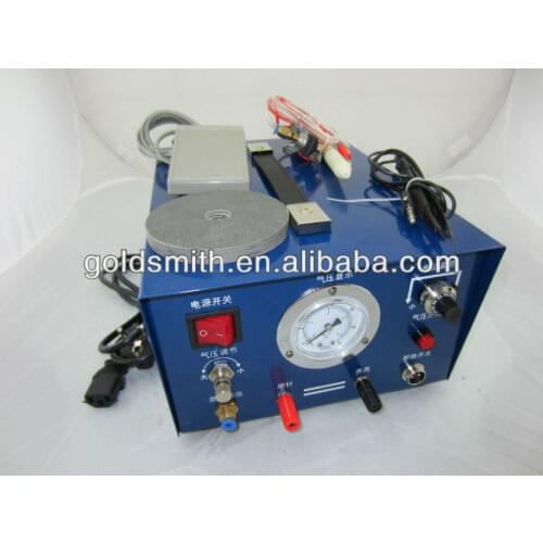 Blue argon jewelry spot welder, jewelry welding machine,argon welding machine 110V with extra 2 electrode and 1 clamp
