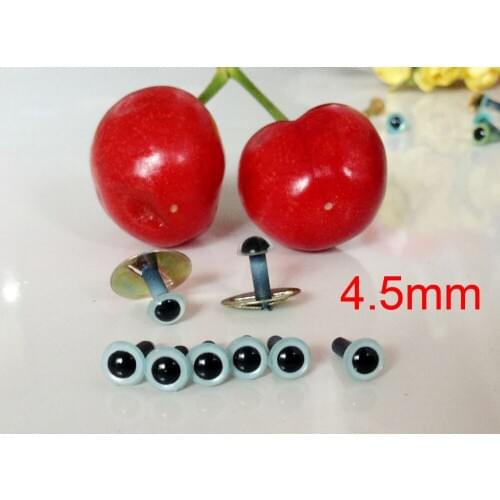Free shipping!!4.5 wathet blue color Japanese Hand Painted Safety Cats Plastic Eyes with washer -100pcs