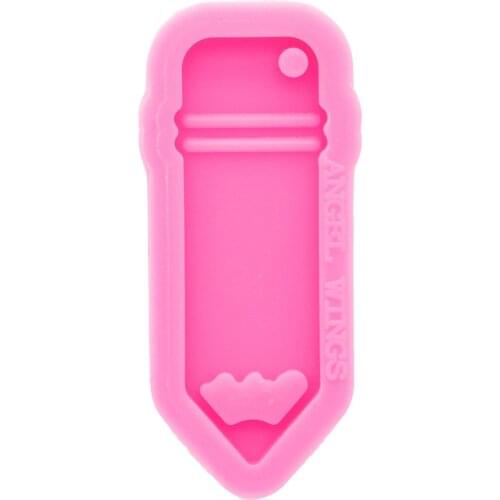Shiny Pencil Resin Mould, Silicone Pen Keychains Molds,Mold DIY Jewelry Epoxy Mould DY0702