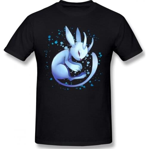 Sleeping Black TShirt Ori and The Blind Forest Naru Gumo Kuro Game Homme T-Shirt Tees Pure Cotton Oversized Short Sleeve