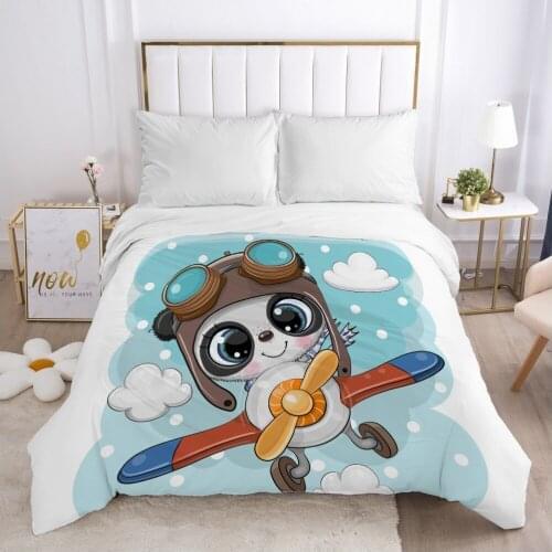 Cartoon Childrens Duvet cover Quilt/Blanket/Comfortable Case Bedding for kids baby boy girls 140x200 240x220 for Home Car fly