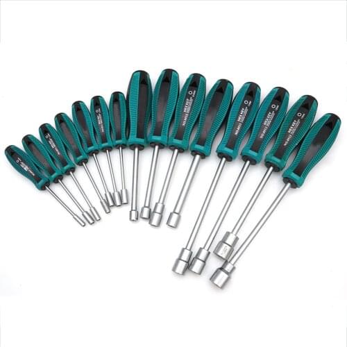 Metal Socket Driver Wrench Screwdriver Hex Nut Key Nutdriver Hand Tools 3mm-14mm UD88