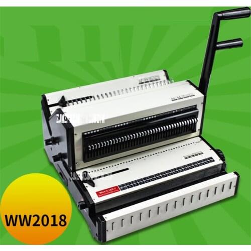 WW2018 Iron Ring (3: 1) & Iron Ring (2: 1) Large Floor Multi-Function Binding Machine 2 In One Office Desktop Binding Machine