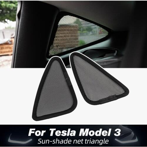 Model3 Car Window Sunshade For Tesla Model 3 Accessories Triangle Sun shade Line Shades Protector Model three